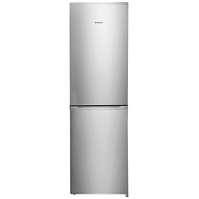 Hoover HFF195 Freestanding Fridge Freezer, A+ Energy Rating, 55cm Wide Stainless Steel